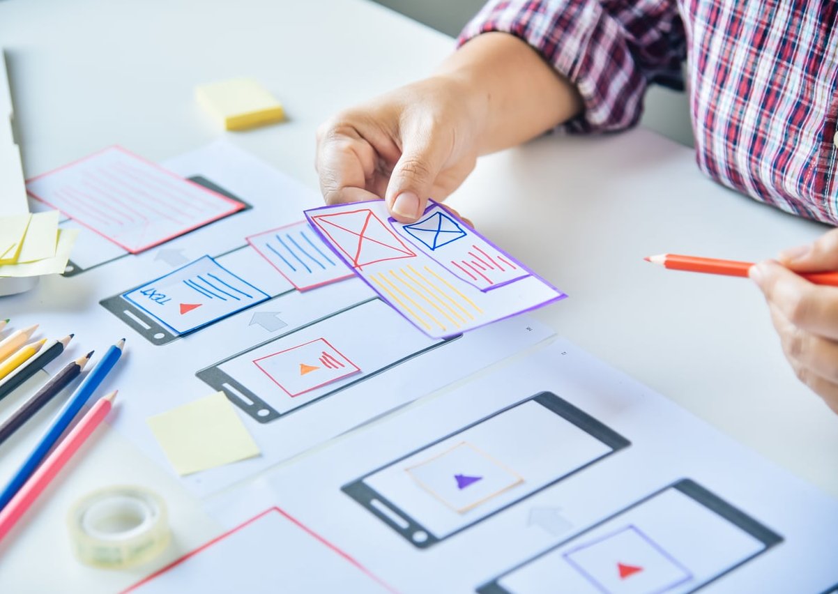 landing page web design computer