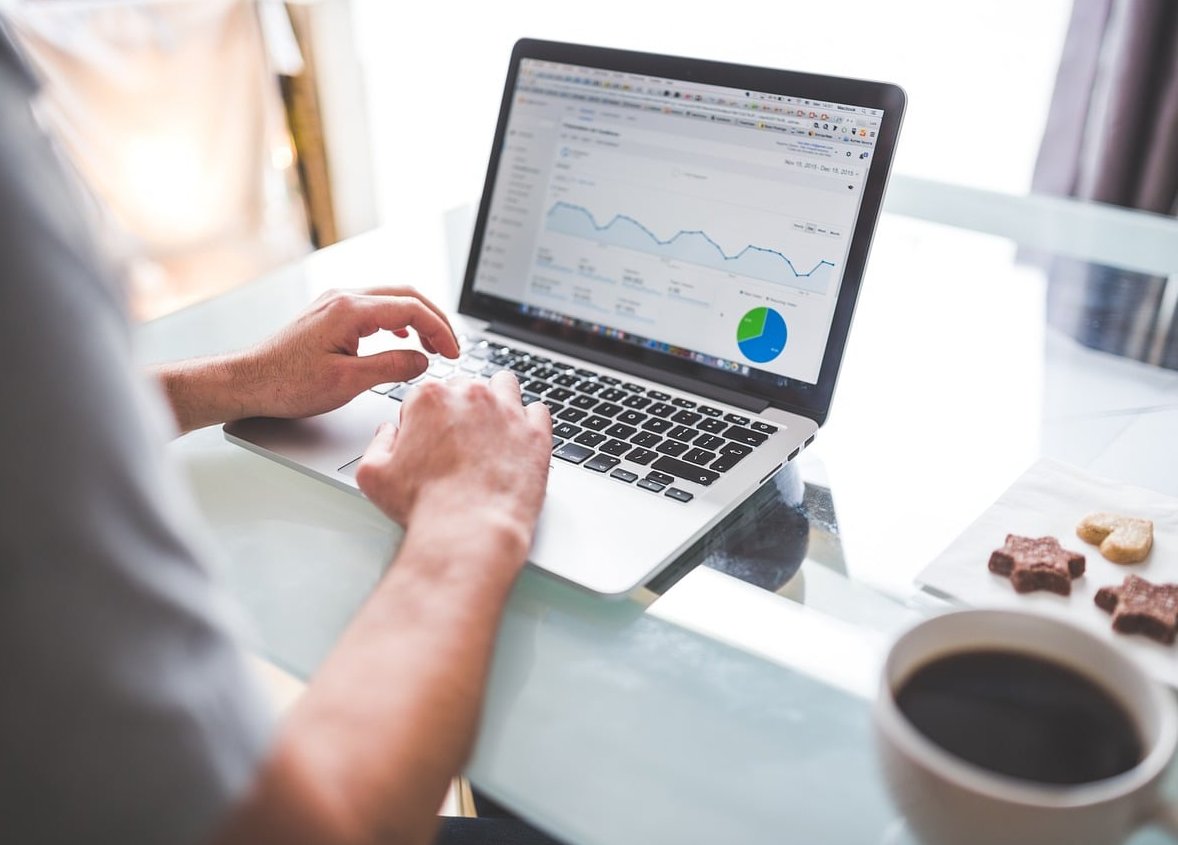 analytics dashboard laptop