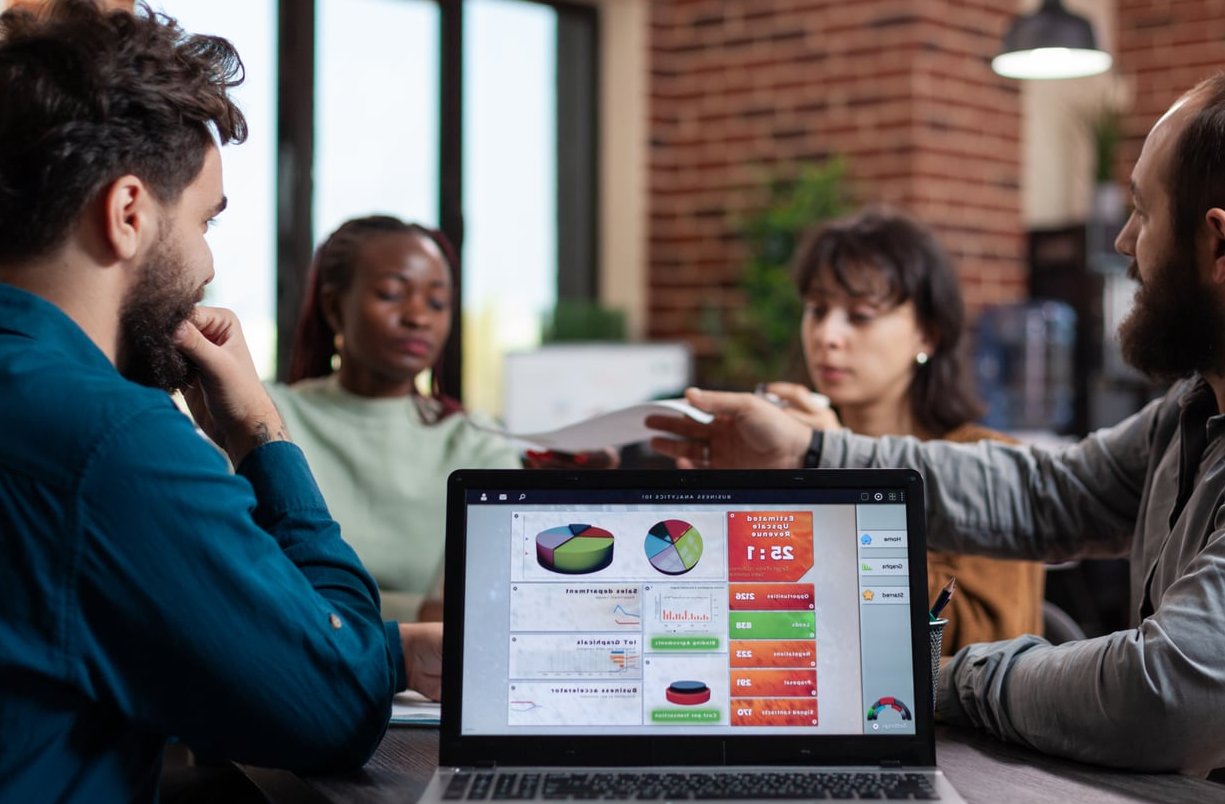 analytics dashboard laptop
